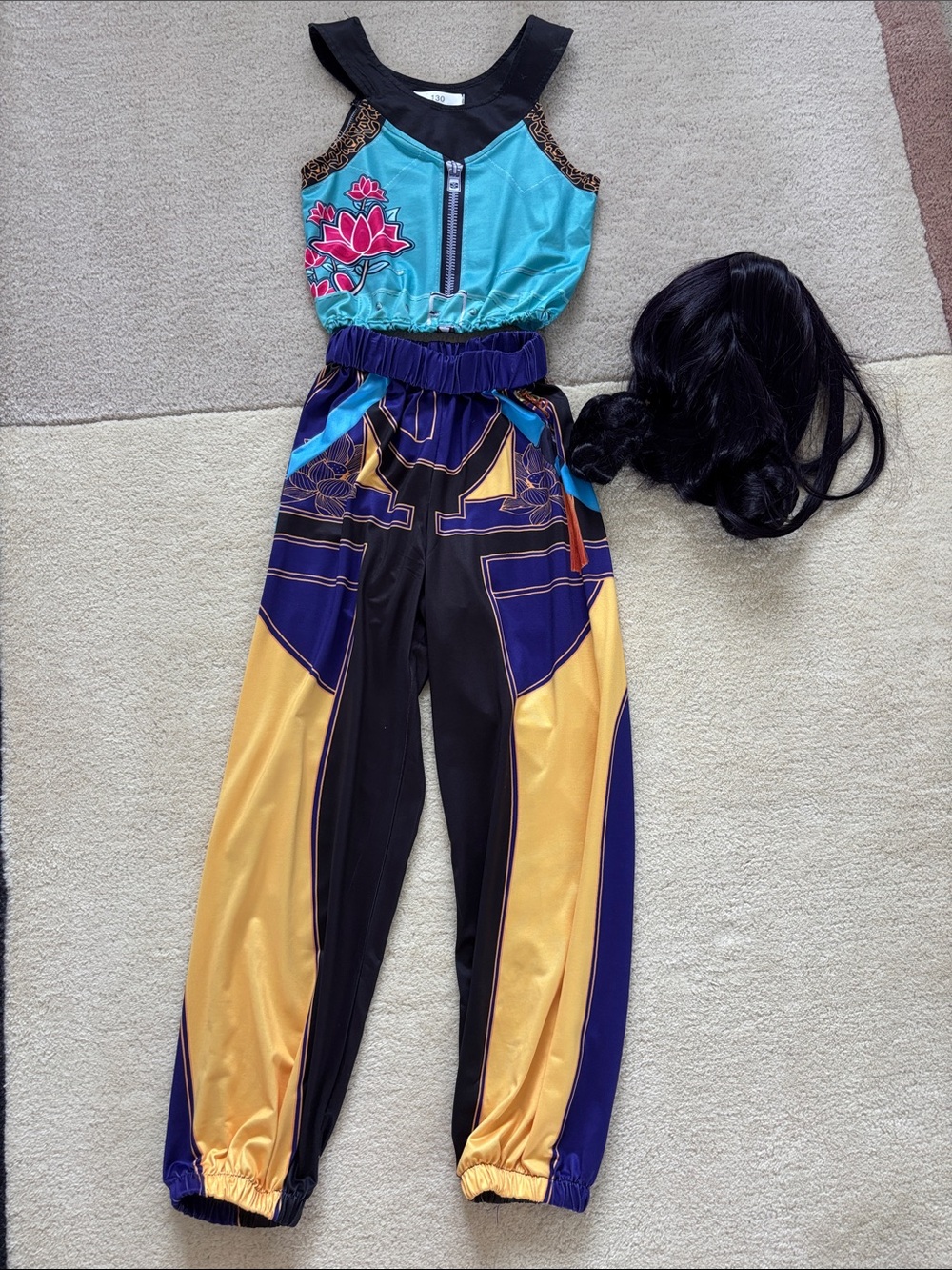 Kpop Demon Hunters Rumi Athletic Jumpsuit with wig